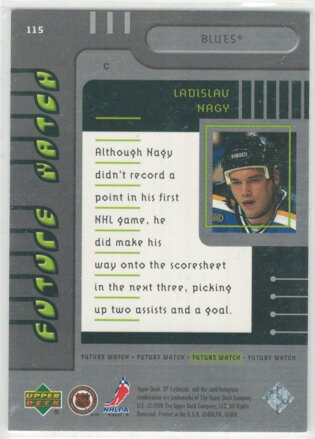 2000-01 SP Authentic Future Watch 164/2000 č. 115 Ladislav Nagy