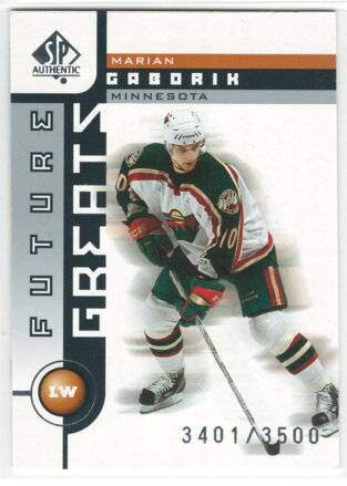 2001-02 SP Authentic Future Greats /3500 č. 123 Marián Gáborík