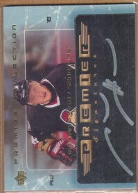 2003-04 UD Premier Collection Signatures #PSMAH Marian Hossa