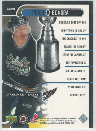 1999-00 Upper Deck MVP  SC edition Talent č. SC20 Peter Bondra