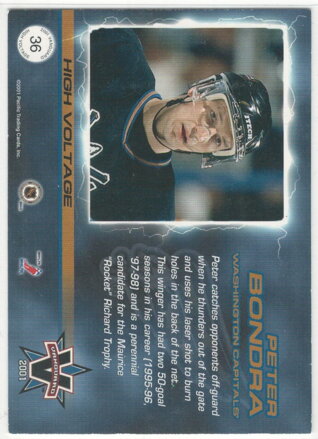 2000-01 Vanguard High voltage č. 36 Peter Bondra