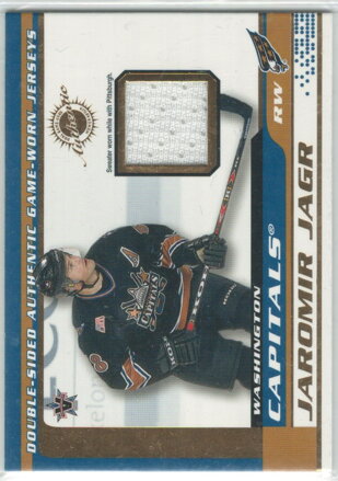 2001-02 Vanguard Double Sided Jersey č. 33 Peter Bondra Jaromír Jágr
