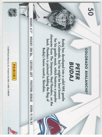 2009-10 Donruss Boys of winter č.50 Peter Budaj