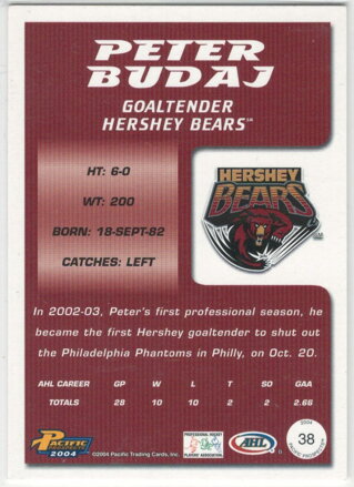 2003-04 Pacific AHL Prospects č.38 Peter Budaj