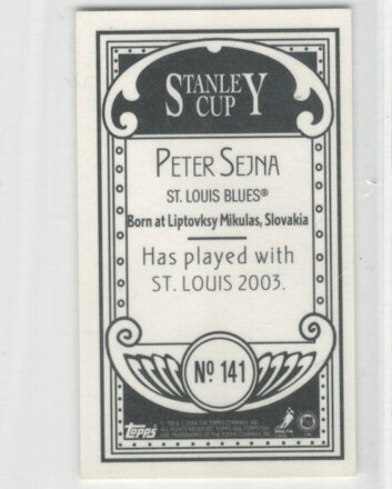 2003-04 Topps C55 Minis č. 141 Peter Sejna RC