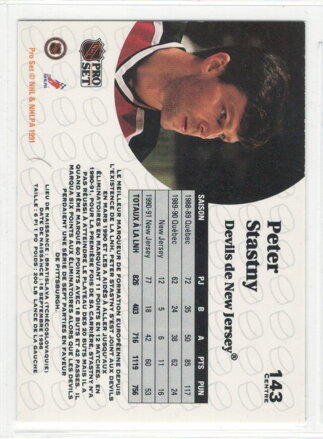 1991-92 Pro Set č. 143  Peter Šťastný