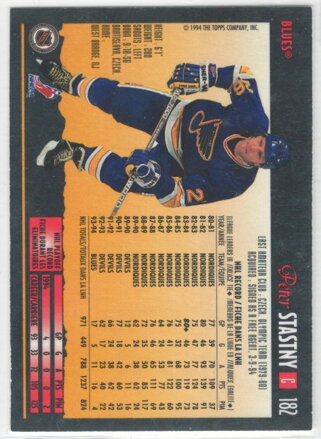 1994-95 Topps Premier  č. 182 Peter Šťastný 