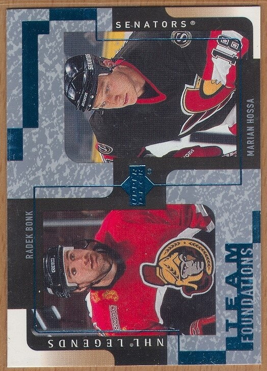 2000-01 Upper Deck Legends #95 Radek Bonk/Marian Hossa