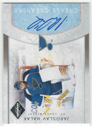 2011-12 Panini Limited  Crease Cleaners Autograph č.4 Jaroslav Halák 01/99