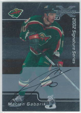 2002-03 BAP Signature Series BuyBack Autographs 2021 č.84 Marián Gáborík