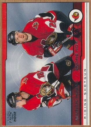 2001-02 Pacific #417 Marian Hossa/Andre Roy