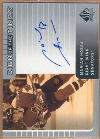 2001-02 SP Authentic Sign of the Times #HO Marian Hossa