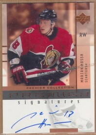 2001-02 UD Premier Collection Signatures #HO Marian Hossa B