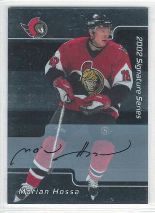 2002-03 ITG Signature Series Autograph č. 020 Marián Hossa