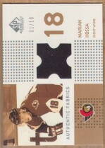 2002-03 SP Game Used Authentic Fabrics Rainbow #AFHO Marian Hossa/ 10
