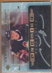 2003-04 UD Premier Collection Signatures #PSMAH Marian Hossa