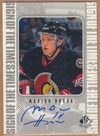 1998-99 SP Authentic Sign of the Times #MH Marian Hossa