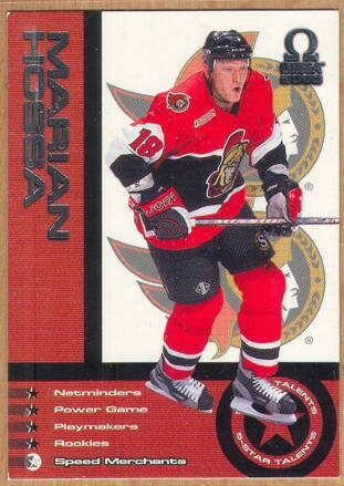 1999-00 Pacific Omega 5 Star Talents #17 Marian Hossa