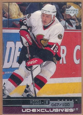 1999-00 Upper Deck Exclusives #92 Marian Hossa /100