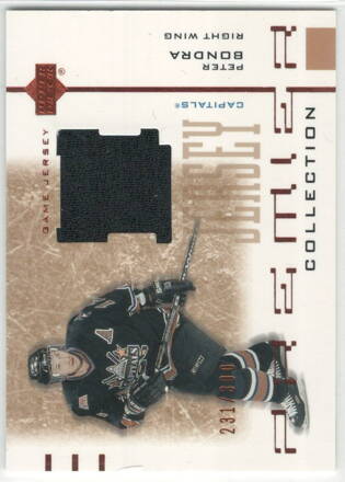 2001-02 Upper Deck Premier Collection Jersey /300 č. b-pb Peter Bondra