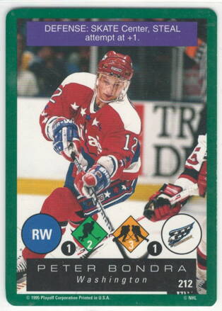 1995 Playoff One on One č. 212 Peter Bondra
