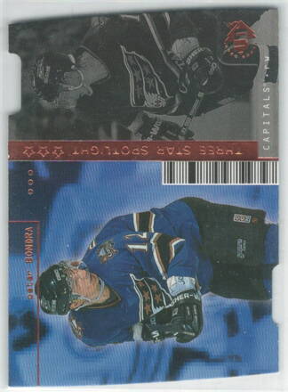 1998-99 UD3 Die Cut Three Star Spotlight 12/100 č. ts68 Peter Bondra