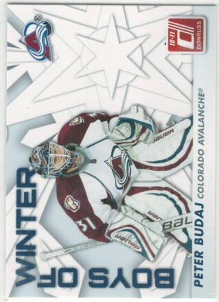 2009-10 Donruss Boys of winter č.50 Peter Budaj