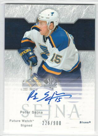 2003-04 SP Authentic Future Watch Autograph 226/900 č. 156 Peter Sejna