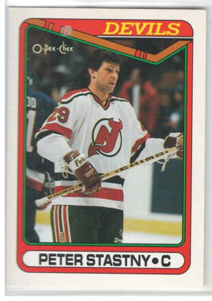 1990-91 O-PEE-CHEE č. 334 Peter Šťastný