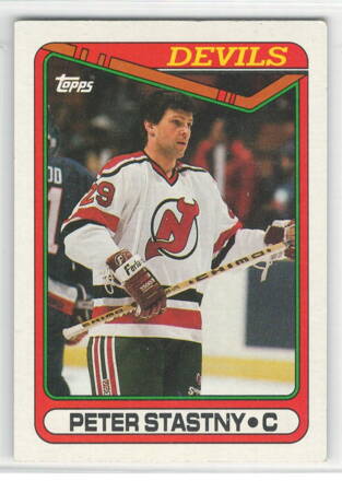 1990-91 TOPPS č. 334 Peter Šťastný