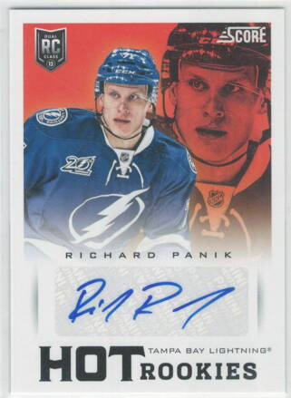 2013-14 Score Hot Rookies Autograph č. 603 Richard Pánik RC