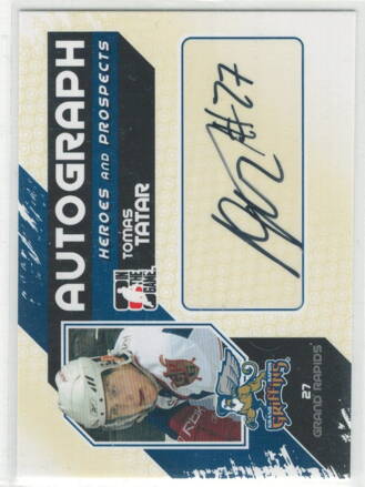 2011-12 ITG Heroes and Prospects Autographs č. A-TTR Tomáš Tatár