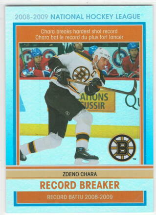 2009-10 O-PEE-CHEE Record Breaker č. RB1 Zdeno Chára
